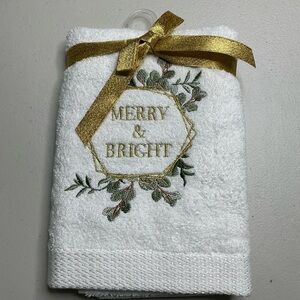 Kitchen Hand Towels Christmas MERRY & BRIGHT Dish Towels Bar Towels 18” X 25”